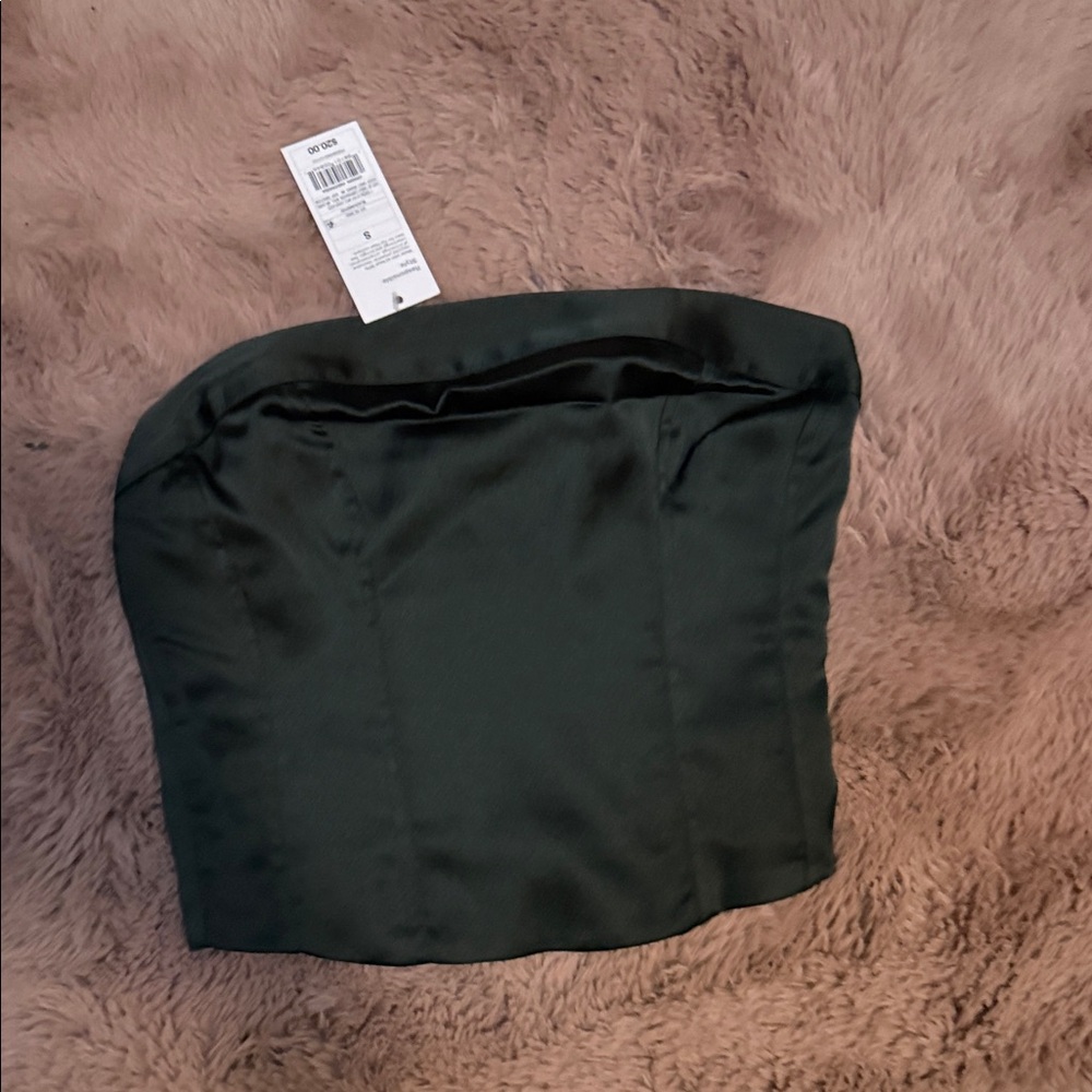 Zara Black Strapless Corset Top